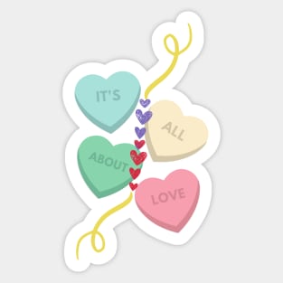 All about Love! Sticker